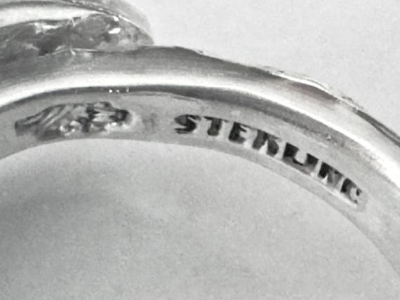 Slender spoon ring, Southern Rose pattern, antiqu… - image 6