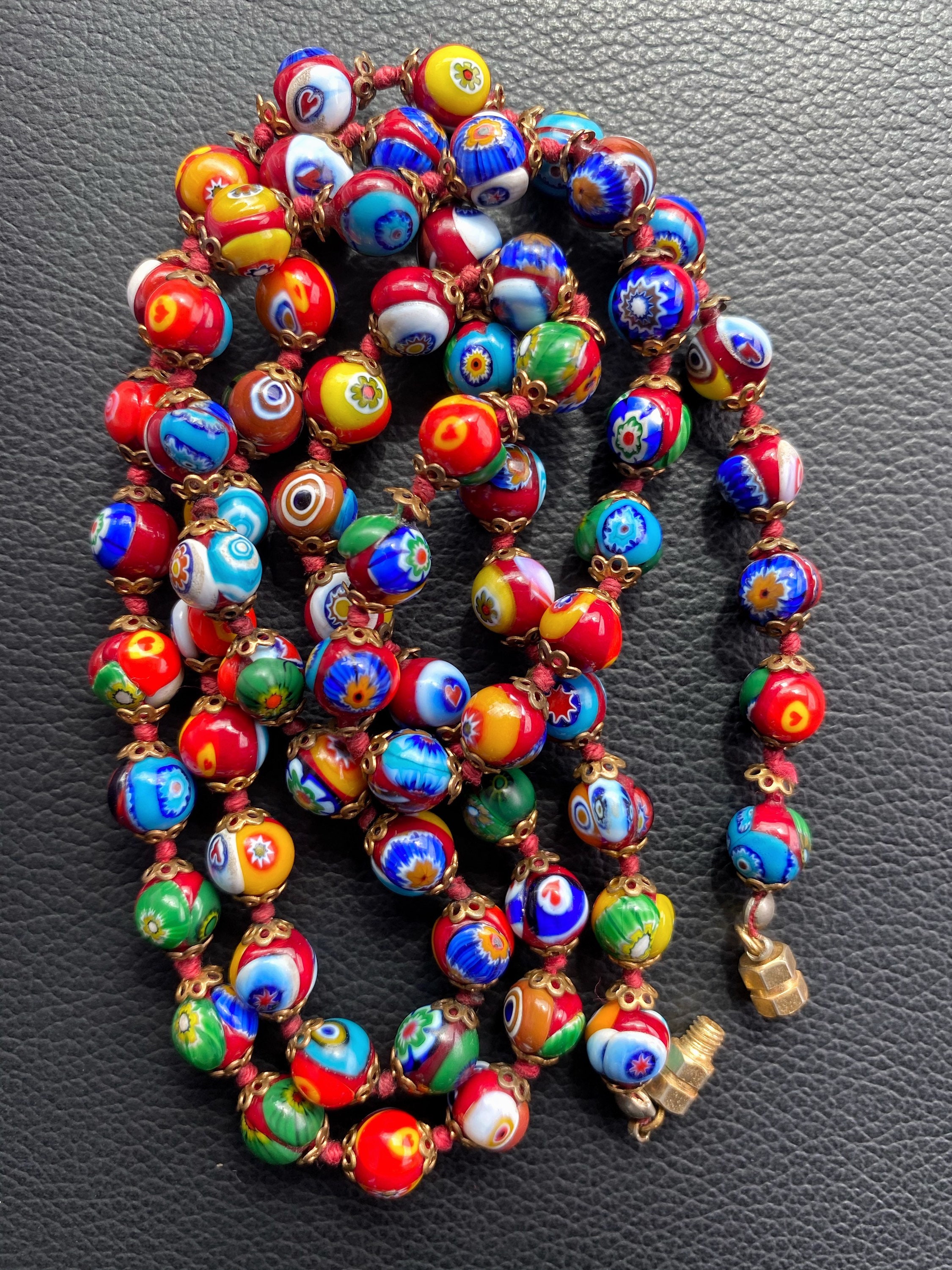 Coney Island Candy Necklace Rainbow - Handmade Jewelry