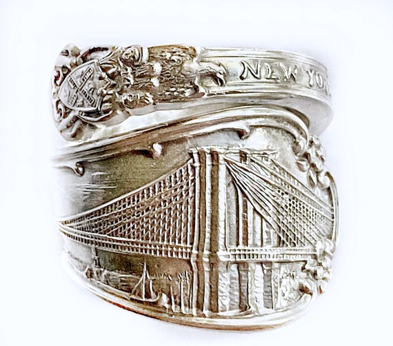 Brooklyn Bridge Spoon Ring. 925 - Etsy 