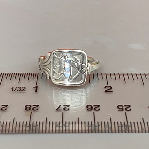 Genuine Tiffany and Co ring, Zodiac sterling silver spoon rings Astrology Antique This is for ONE ring. Best seller image 5