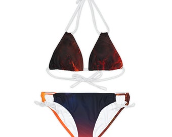 Ensemble bikini à lanières (AOP)