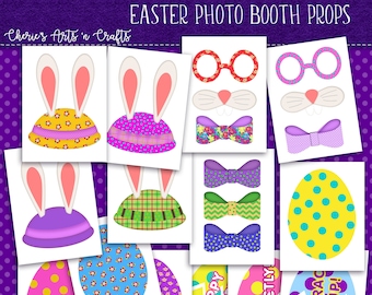 Easter Photo Booth Props | Whimsical and Cute Easter Printables | You Print and Cut | Party Games and Supplies | Party Favors | Easter Party