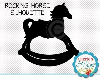 Instant Download. Separate PNG Files High Resolution 2 Vintage Rocking Horse Overlays