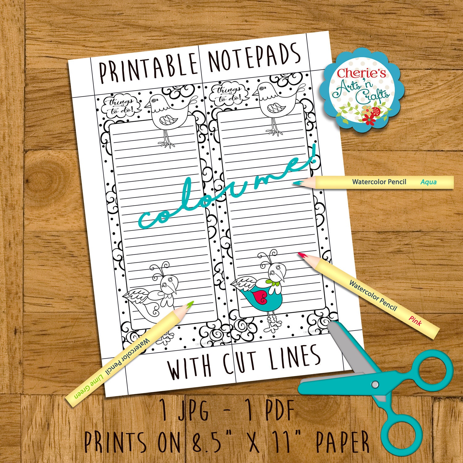 Notepads Printables Printable Stationery Digital Download Etsy Australia
