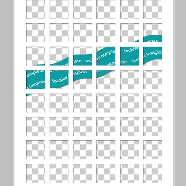 Photoshop PNG Inchies Template, Photoshop Templates, One Inch Squares, Inchies Templates, Instant Download, Templates