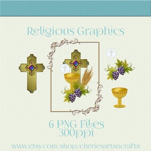 Religious Clip Art | Religious Graphics | Cross Clip Art | Digital Scrapbooking | Designer Resources | Communion Clip Art | Religious Art