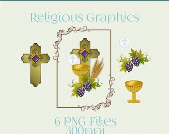 Religious Clip Art | Religious Graphics | Cross Clip Art | Digital Scrapbooking | Designer Resources | Communion Clip Art | Religious Art