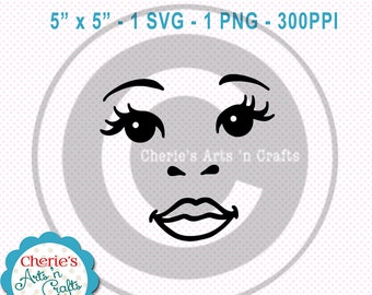 Face Clip Art | Designer Resources | SVG and PNG Files | Digital Download | Terms of Use Included | PNG Faces | svg Clip Art | Digital Clips