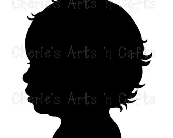Instant Download, Baby Silhouette, PNG Graphics, Digital Images, Digital Download Clip Art
