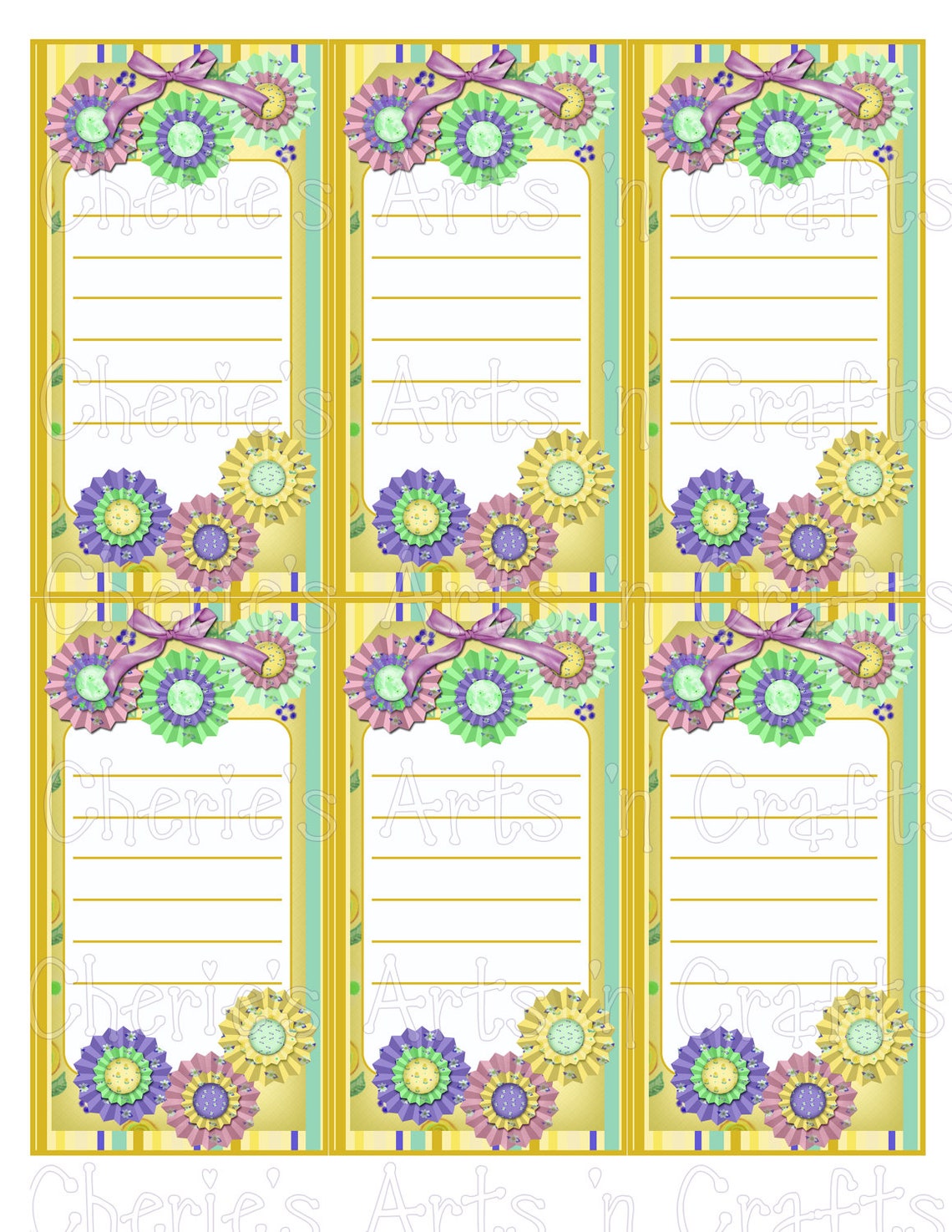 Note Pads Printables DIY Printable Note Pads Digital Etsy