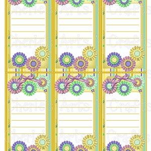Note Pads Printables DIY Printable Note Pads Digital Download Notepad Templates You Print and Cut Planner Pages PDF Note Pad Papers image 5
