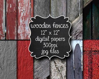 Rustic Barnwood Digital Papers | Wood Fences Textures | Wood Graphics | Wood Papers | Instant Download | JPG Files | Designer Resources