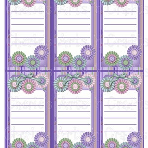 Note Pads Printables DIY Printable Note Pads Digital Download Notepad Templates You Print and Cut Planner Pages PDF Note Pad Papers image 3