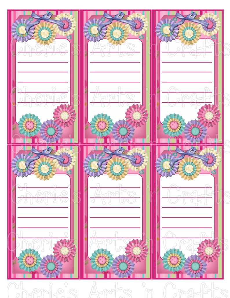 Note Pads Printables DIY Printable Note Pads Digital Download Notepad Templates You Print and Cut Planner Pages PDF Note Pad Papers image 2