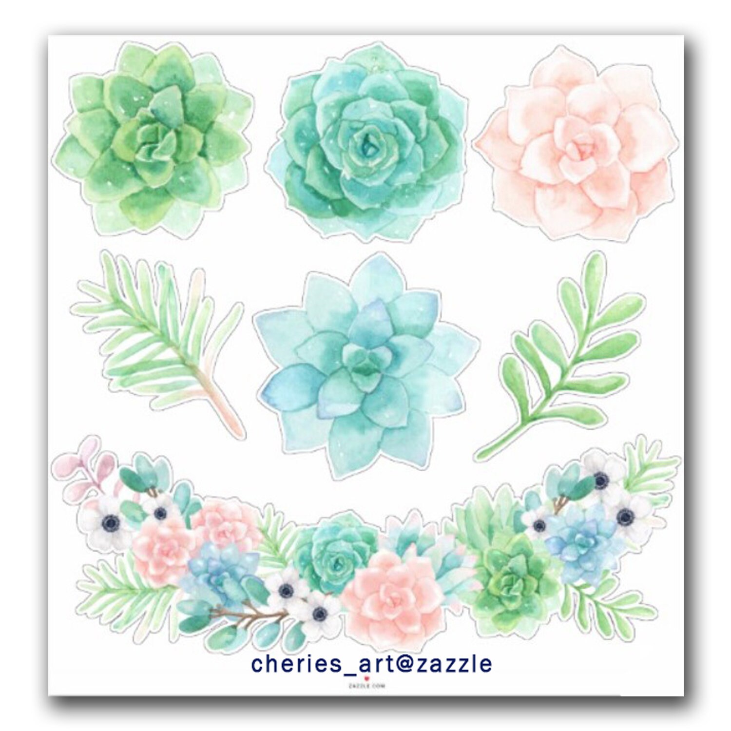 28 Inch Artificial Succulents Swag, Decorative Swag With Eucalyptus