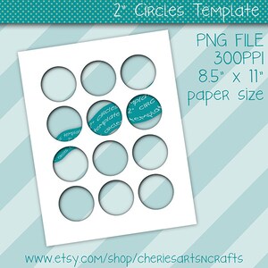 2.5 Inch Circles Templates PNG Templates Photoshop - Etsy