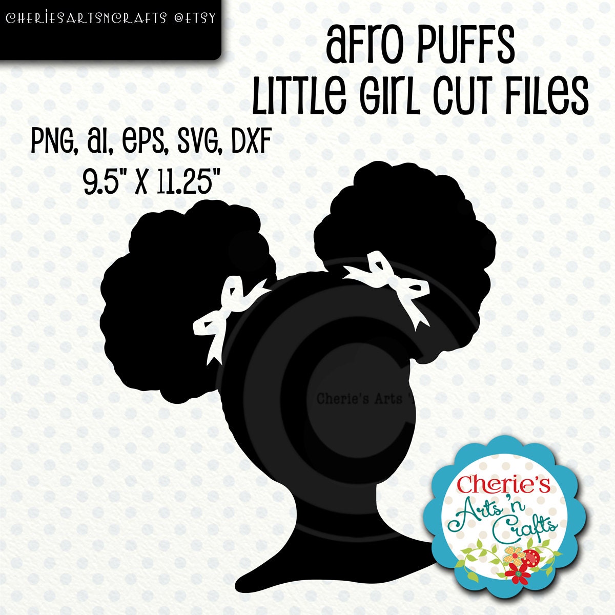 Download Afro Puffs Little Girl Silhouette Little Girl Silhouette Svg Etsy