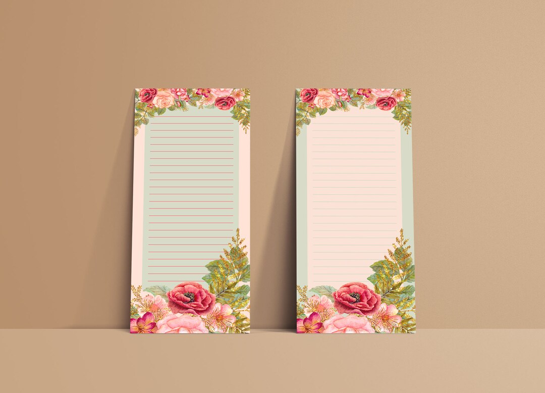 Notepad Printable File Digital Art JPG and PDF Digital Files Printable Notepads for Personal Use