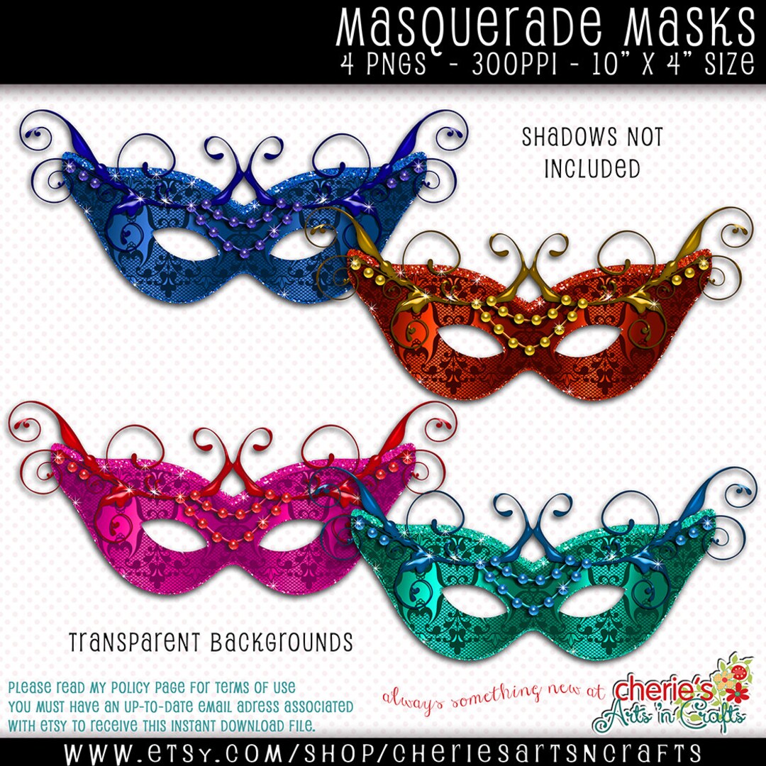 Mardi Gras Mask Masquerade Mask PNG File Fine for Sublimation Printing