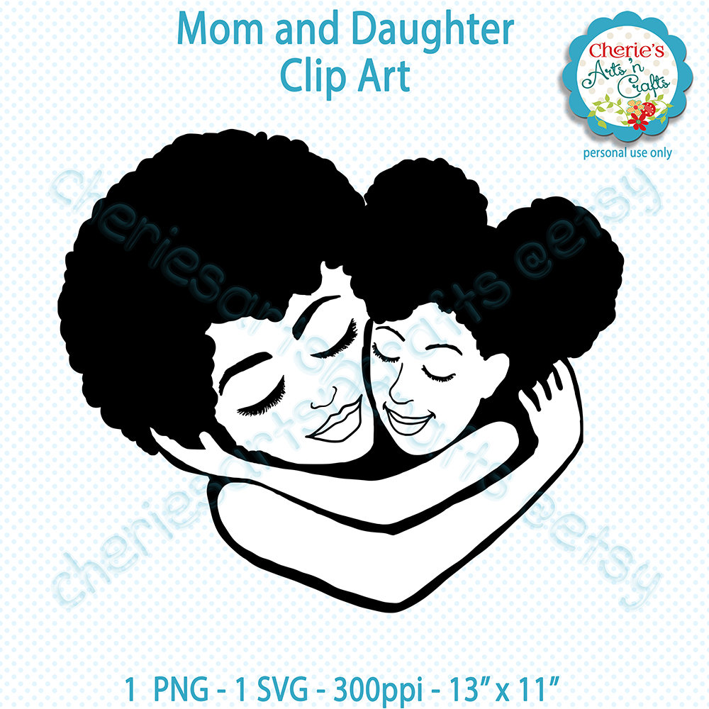 Free Free 329 Black Mother And Daughter Svg SVG PNG EPS DXF File