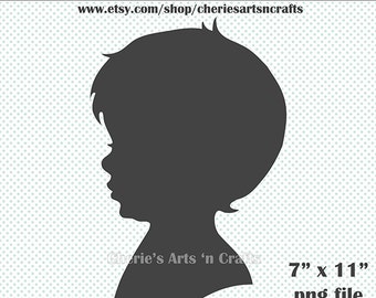 Little Boy Gray Silhouette, Digital Download, Silhouettes, Children's Silhouettes, Cute Silhouettes, Little Boy Clipart, Little Boy Clip Art