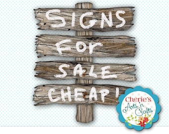 Rustic Wood Signs Clip Art | Weathered Wood Signs Clip Art | Beach Wood Clip Art | Designer Resources | Wood Signs Clip Art | PNG Clip Art