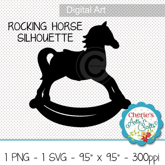 Download Rocking Horse Silhouette Rocking Horse Clip Art Png And Etsy