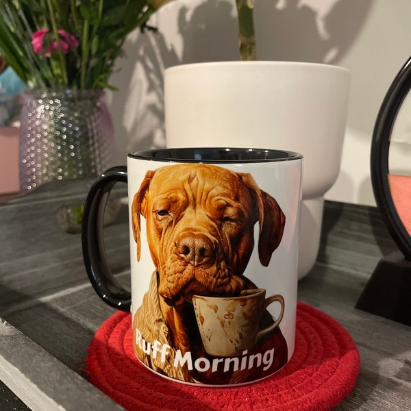 Funny Dog Mug, Coloured Gift Mug, Coffee Mugs, Dog Lover Gifts, Dog Coffee Mug