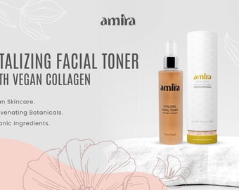 Revitalisieren Sie Ihre Schönheit: Feuchtigkeitsspendendes Gesichtswasser von Amira mit veganem Collagen