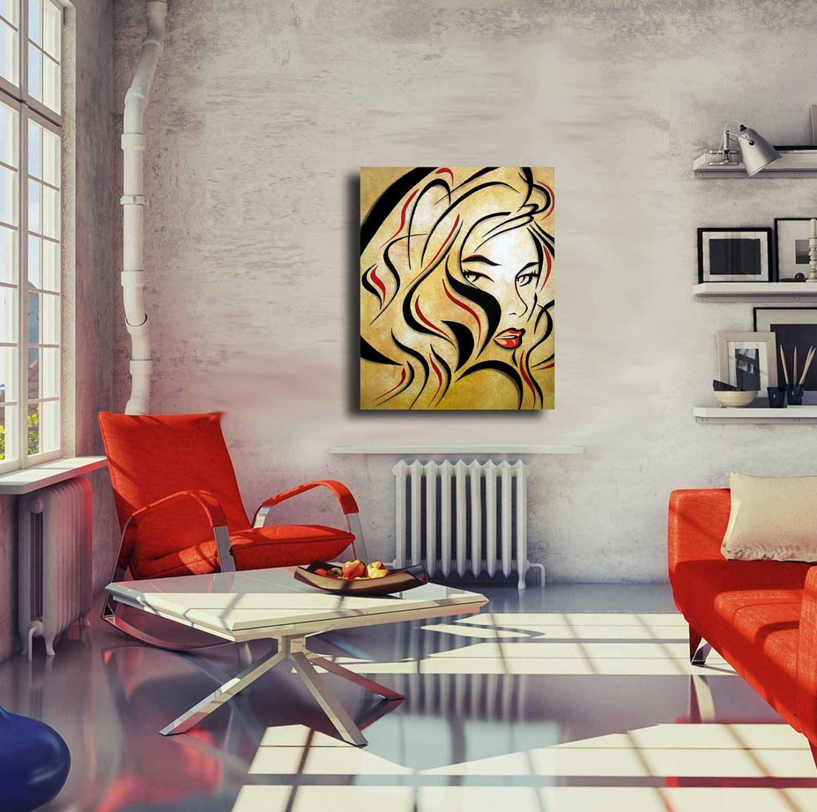 abstract-nude-painting-original-modern-pop-art-contemporary-etsy