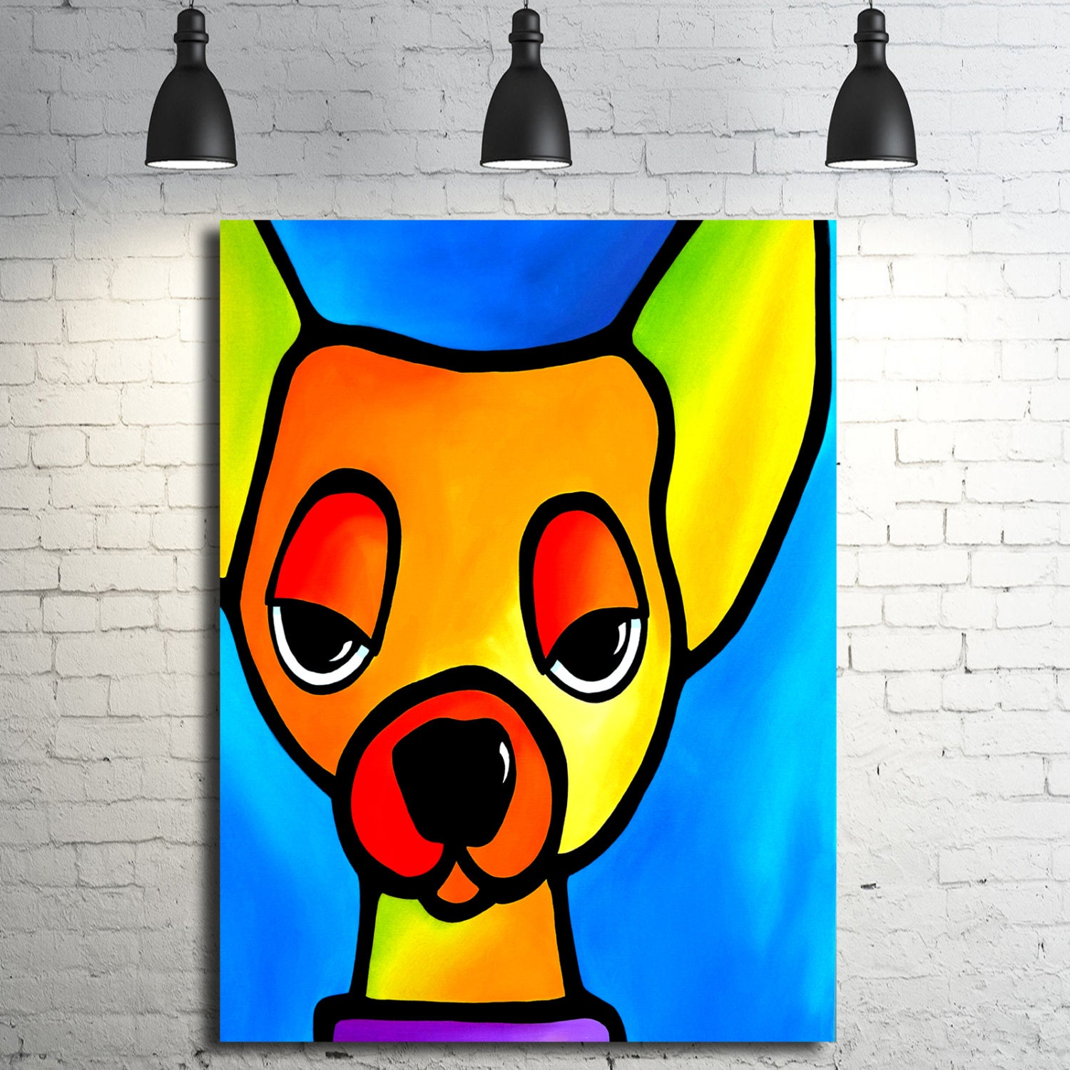 Abstract dog sale painting