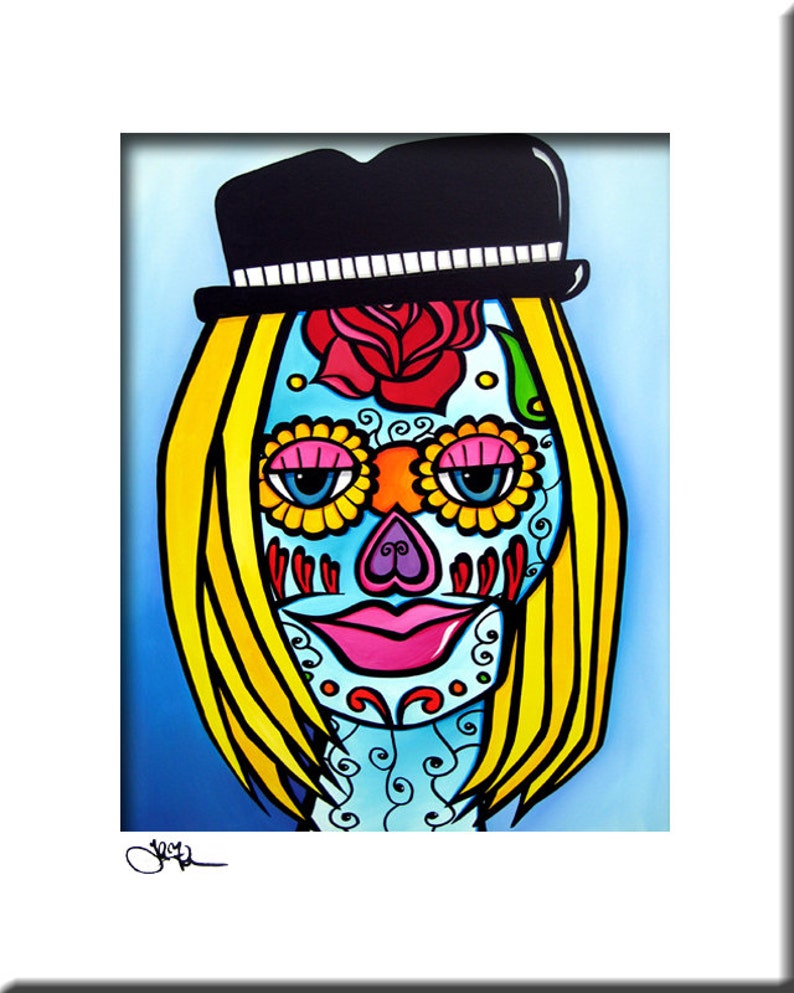 Modern Pop Art Print Abstract Painting Contemporary Colorful Etsy