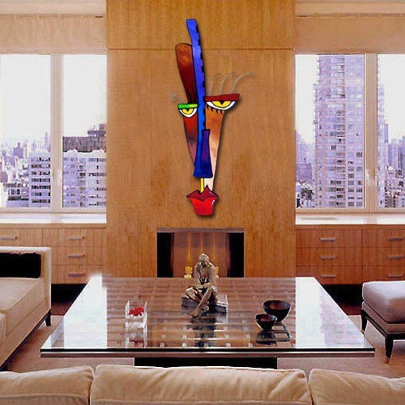 Modern art Sculpture Abstract Painting colorful Contemporary image 1