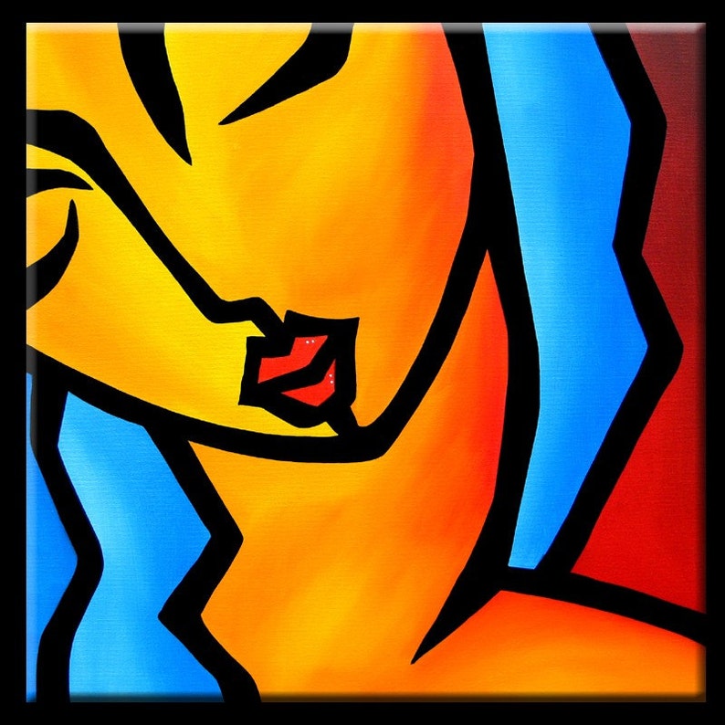 Abstract Painting Modern Pop Art Contemporary Colorful - Etsy