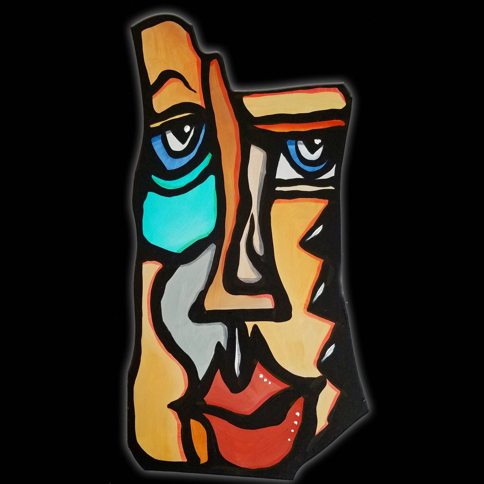 Fine Art Sculpture Abstract Modern Painting Colorful Contemporary Wall