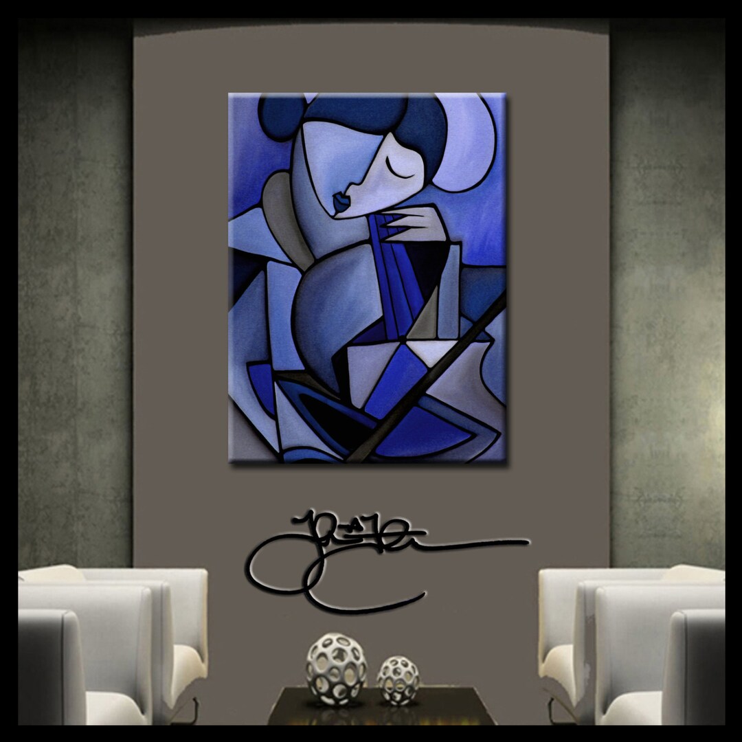 Original Abstract Painting Modern Home Decor LARGE Canvas Wall Art by ...