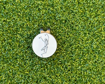 Clutch Golf Company Ball Marker w Hat Clip x Grateful Dead Dancing Skeleton!