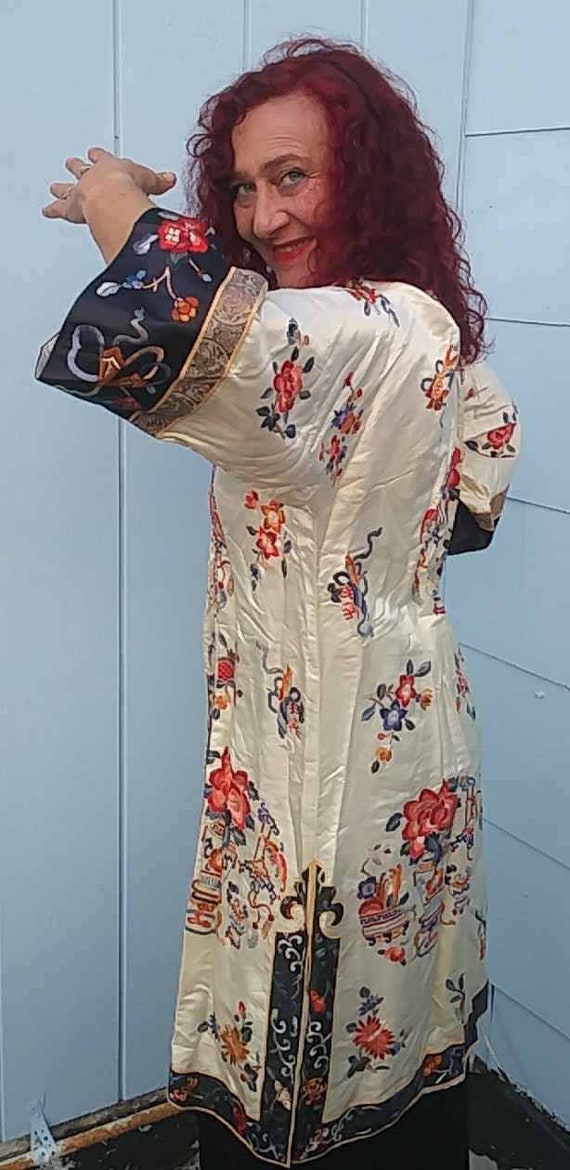 Authentic 1920s Silk Kimono Robe/Dress/Tunic - image 5