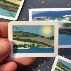 Brionies Reservoir -  rectangular sticker