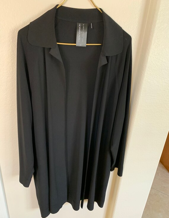 Vintage Norma Kamali Boyfriend Style Jersey TRENCH
