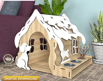 Dog House Plan, CNC Laser Cut Files (Digital Download)