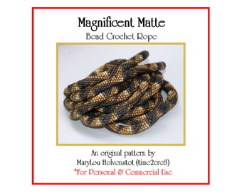 Bead Crochet Pattern / MAGNIFICENT MATTE / Geometric . Seven Colors . PDF . Geometric . Sawtooth . Personal . Commercial . Triangles