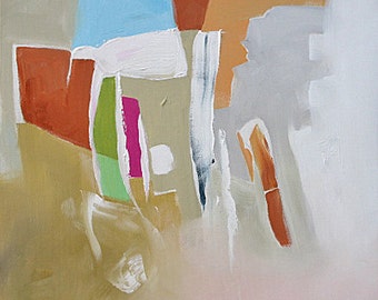 Giclee Print of Original Abstract Expressionist Painting Made To Order Geometric Fine Art Print Wall Decor by Linda Monfort