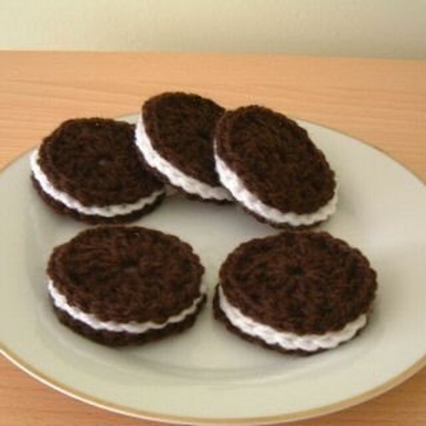 Lovely  Hand Crochet Oreo Cookies (biscuits)