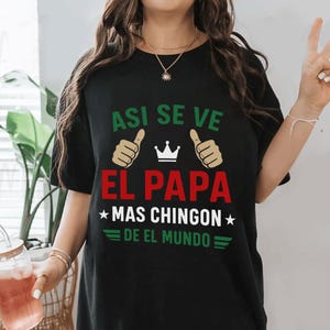 El Papa Mas Chingon PNG, Pai Mexicano Engraçado PNG, Imagem para o Dia dos Pais, Humor de Pai Latino, Design de Camiseta Chicana Sublimada