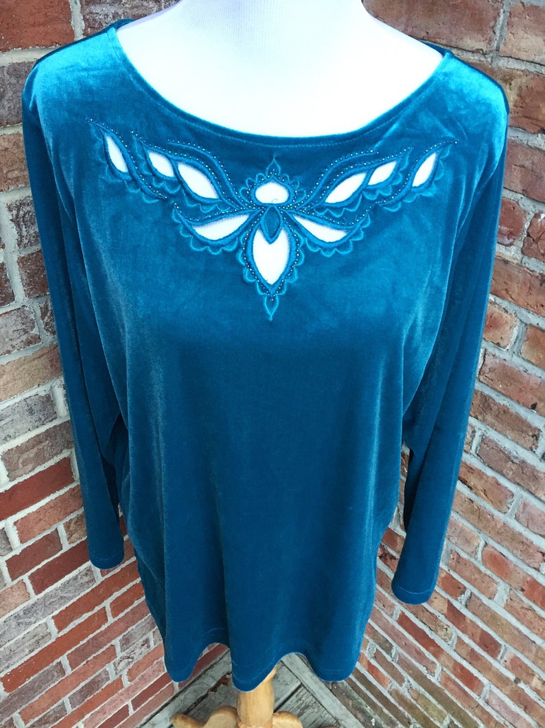 Bob Mackie Wearable Art Bob Mackie Top 1980s Bob Mackie Cut Out Shirt