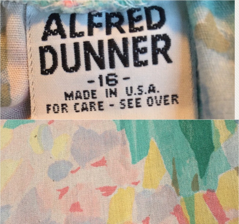80s Alfred Dunner Skirt Floral SkirtPastel Skirt