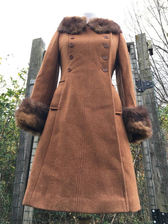 Vintage Coat/ Penny Lane Coat/ Wool Coat/ Boho Coa