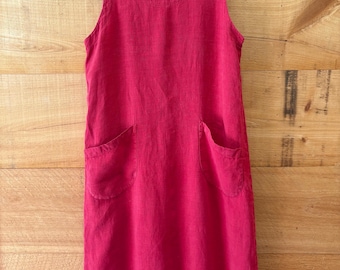 Vestido de lino vintage