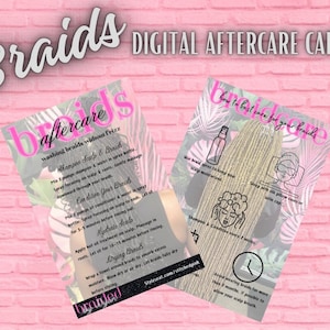 Braids Aftercare Cards